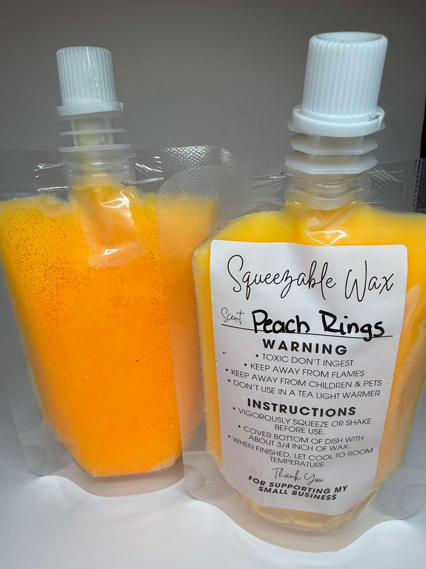 Peach rings squeeze wax 3.5 oz