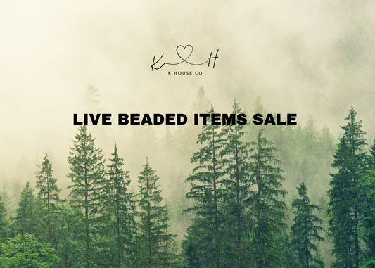 Live beaded items sale